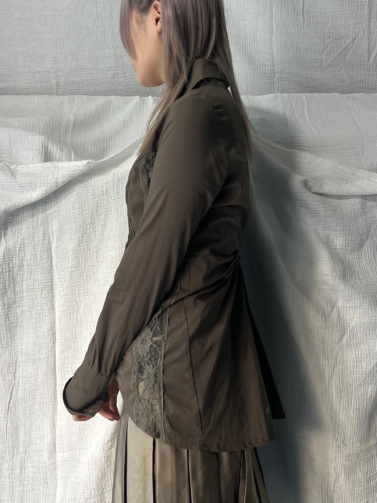 "RINASCIMENTO" Frills Mesh Shirts