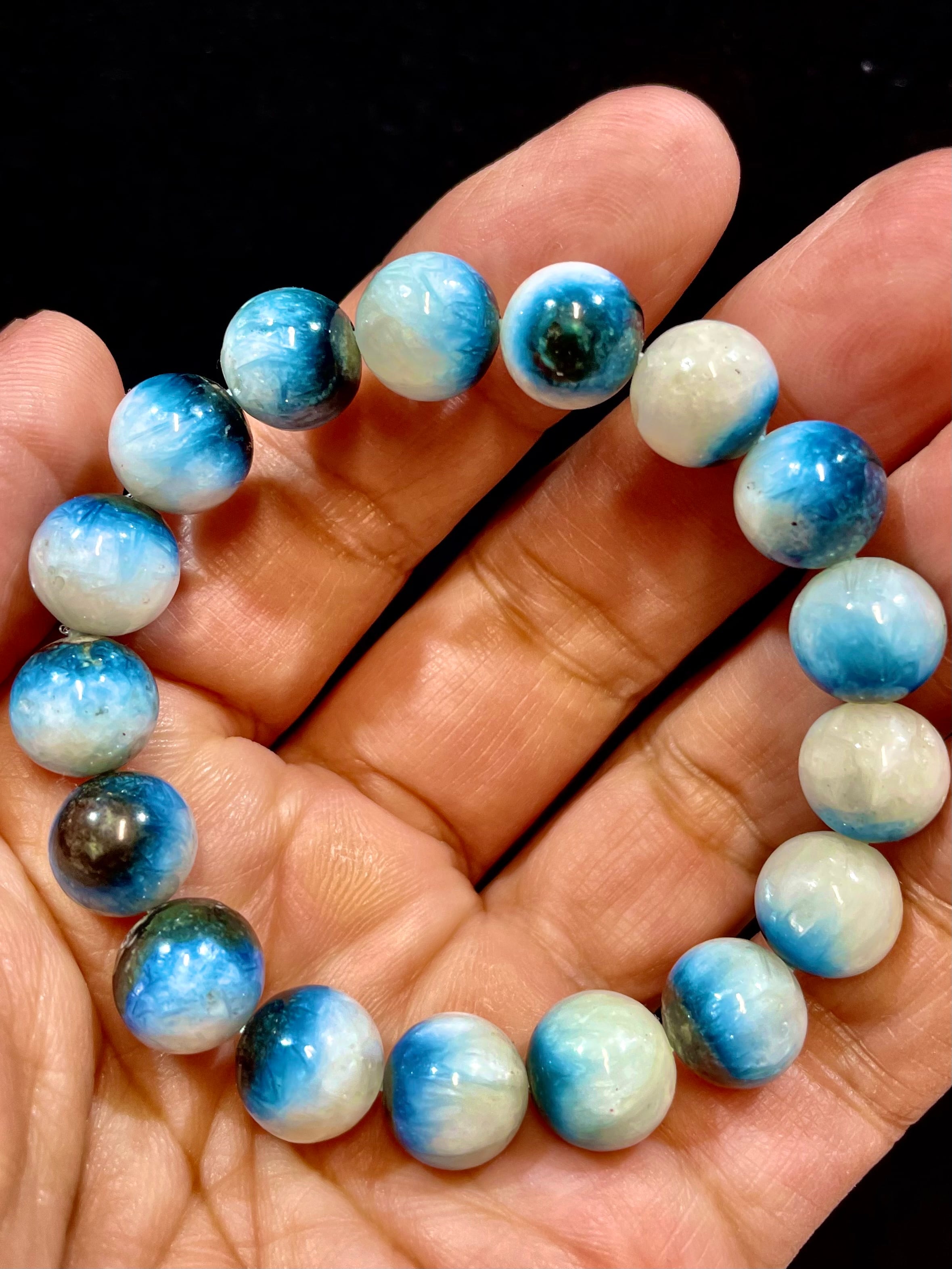 高品質　アイスラリマーブレスレット　ぷるぷる感　2-2 高品質 アイスラリマーブレスレット ぷるぷる感 2-2 4月⑥プルプル