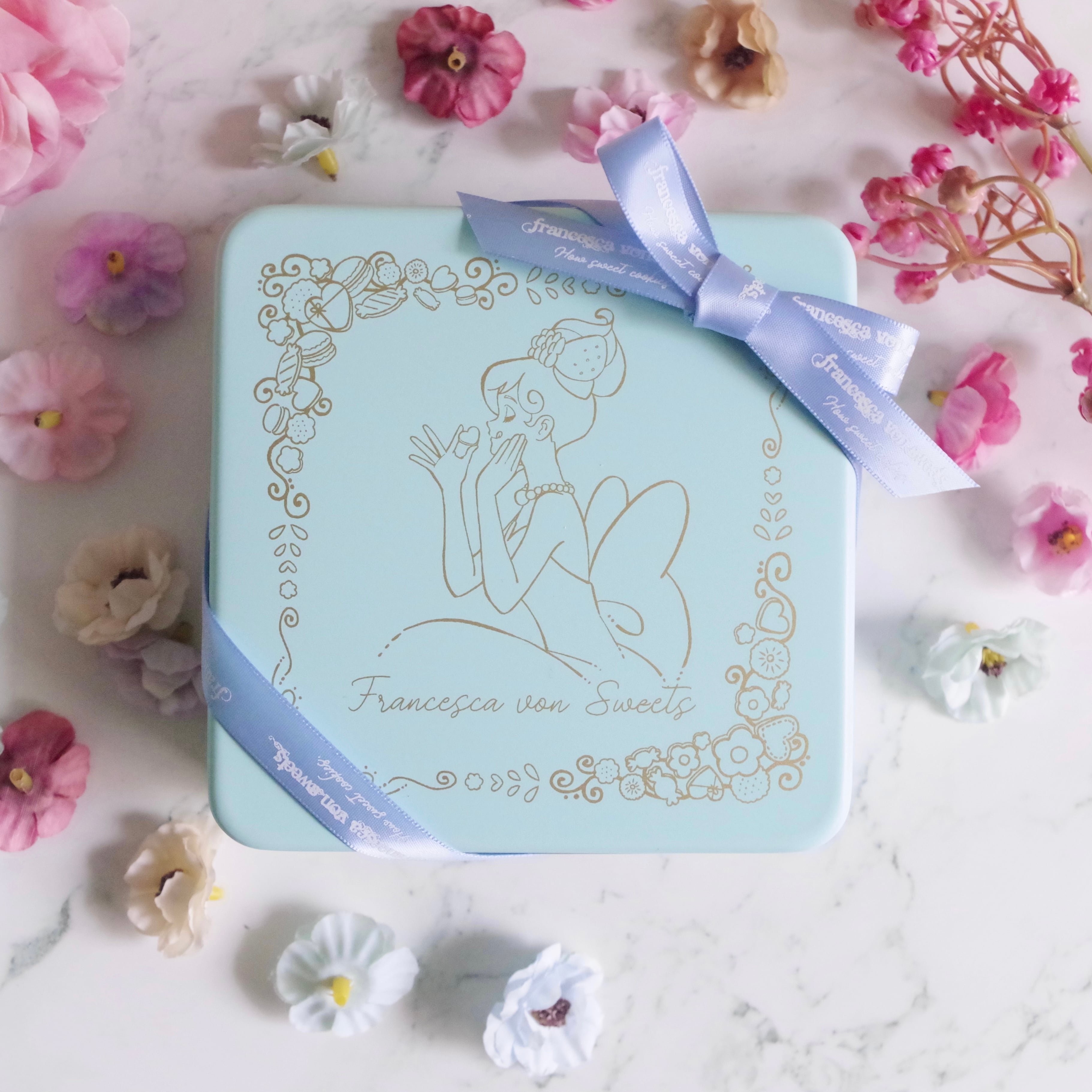 BUNNY'S TEA PARTY アイシングクッキー缶 | Francesca von Sweets