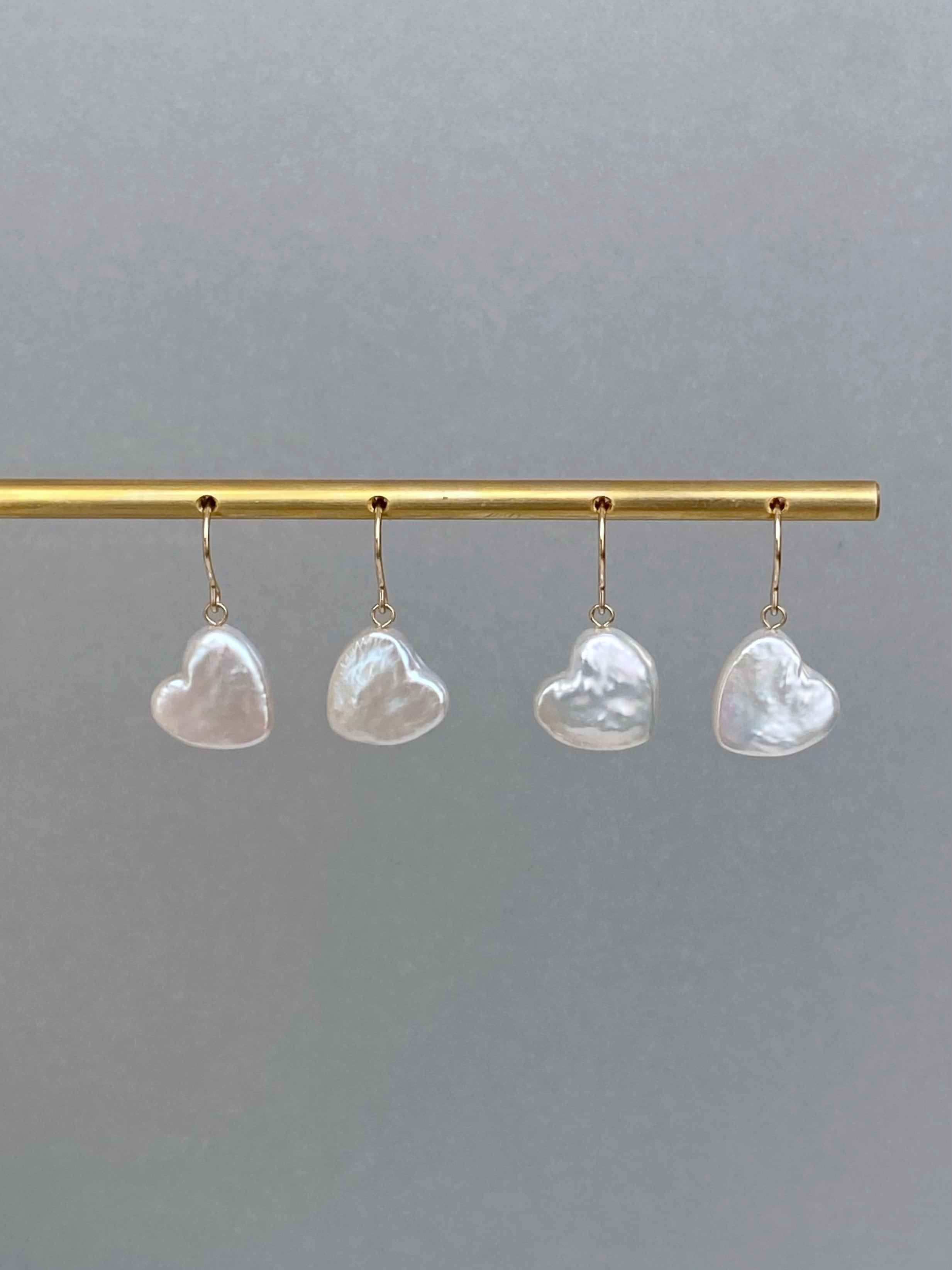 heart swing earrings