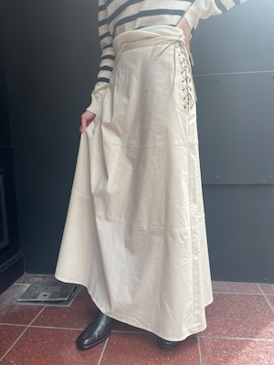 SONIA RYKIEL / vintage ribbon design long skirt.