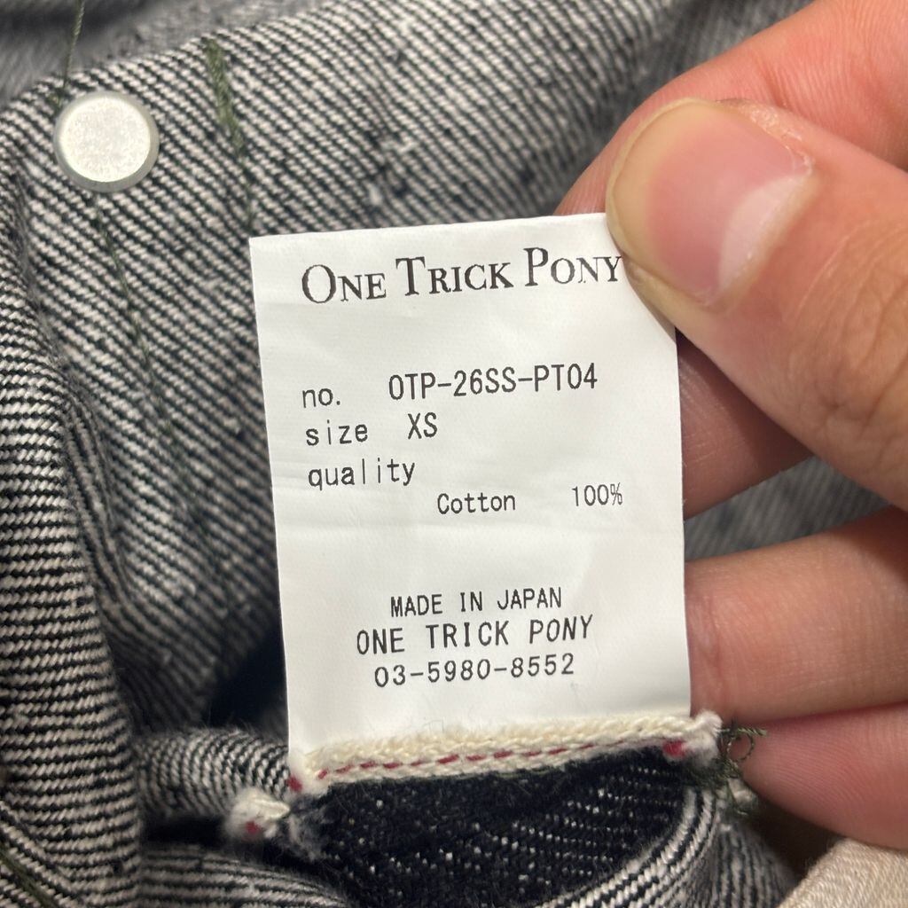 ONE TRICK PONY ワントリックポニー 26SS STRAIGHT DENIM PANTS デニム