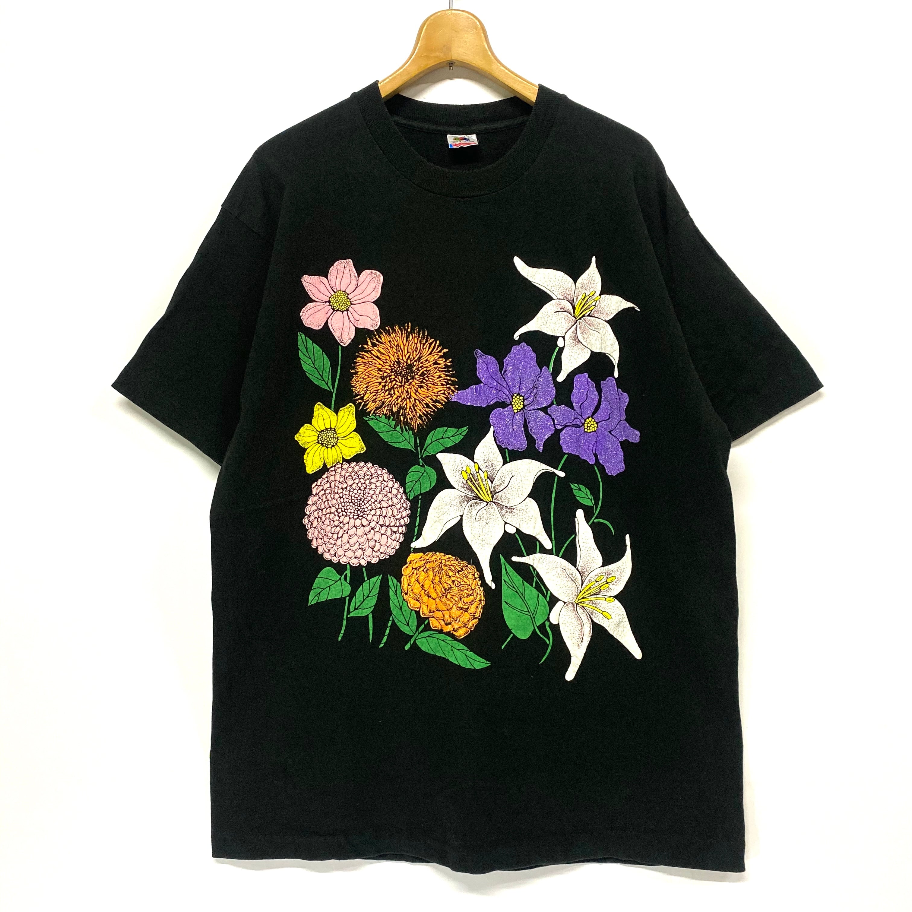 90年代 発泡プリント 花柄 Tシャツ ヴィンテージ メンズXL 古着【Tシャツ】 | cave 古着屋【公式】古着通販サイト powered by  BASE