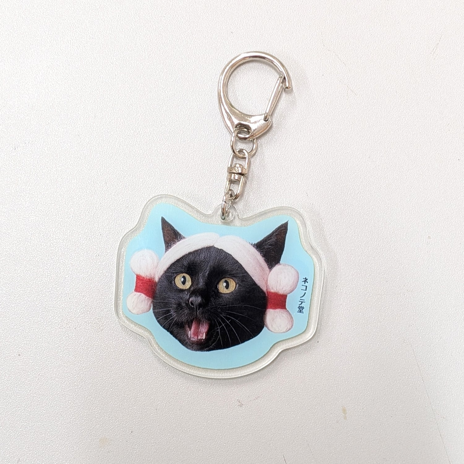 両面みずら猫！！ キジトラと黒猫 アクリルキーホルダー | ネコノテ堂