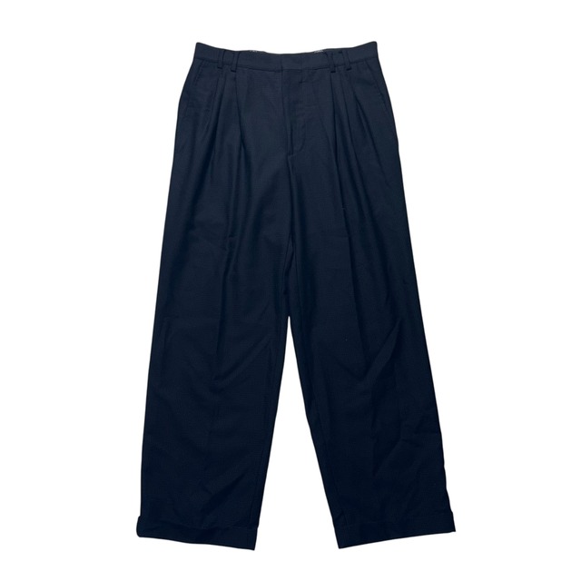 vintage GIANNI VERSACE black wool tucked slacks