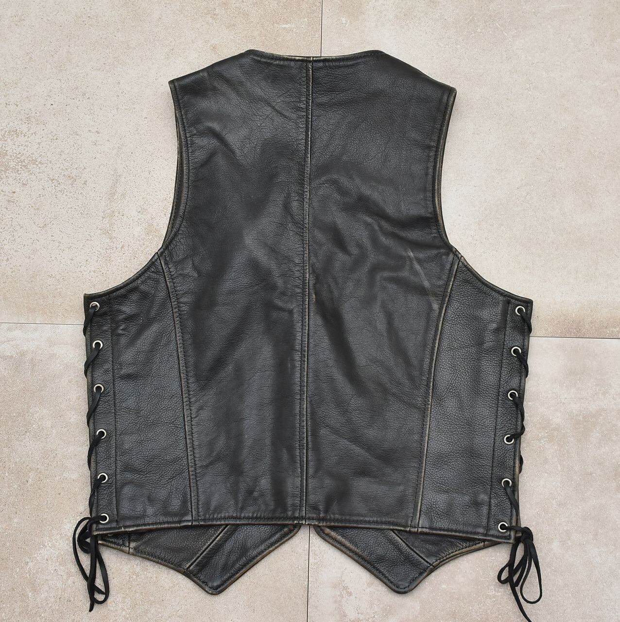 ジャケット・アウター 90's DS.PILOT black leather design vest 90's DS.PILOT black leather design vest | 古着屋 grin days memory