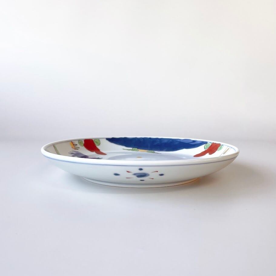 有田焼】天啓赤絵群馬図 7寸丸皿 | 和食器のすべて