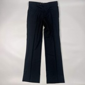 上下 TAKEO KIKUCHI タケオキクチ EVANDALE SILK&WOOL ストライプ テーラードジャケット パンツ セットアップ スーツ/ブラック メンズ