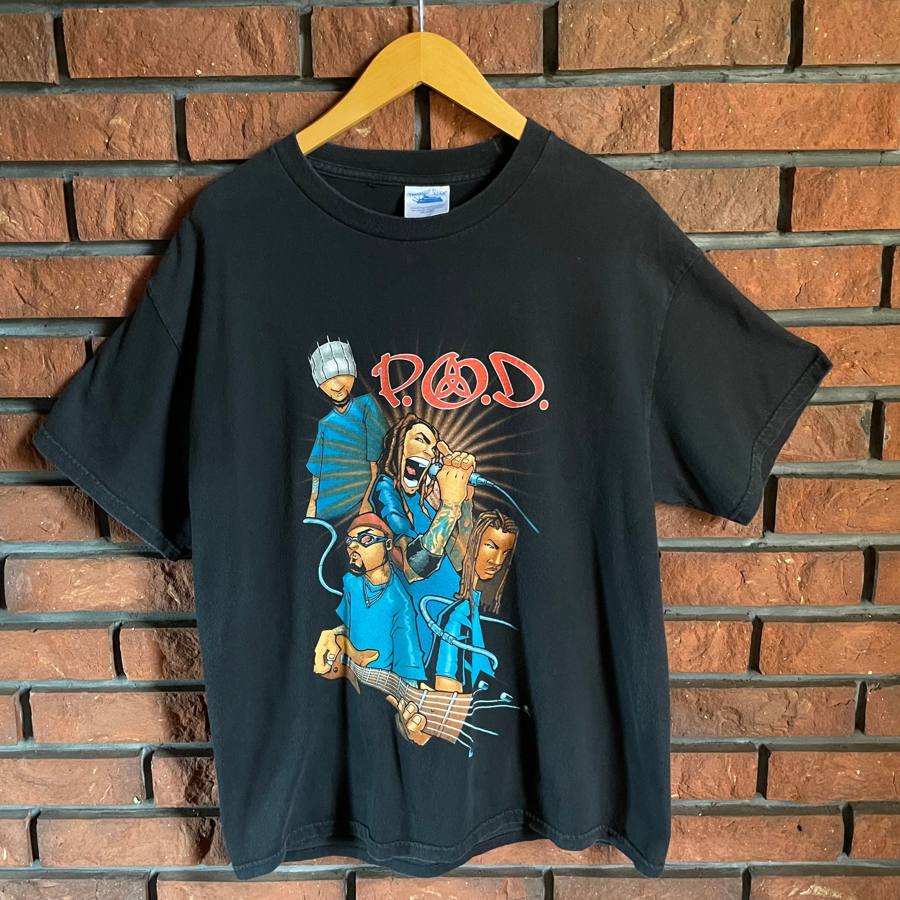 USA製 P.O.D. 両面プリント バンドTシャツ