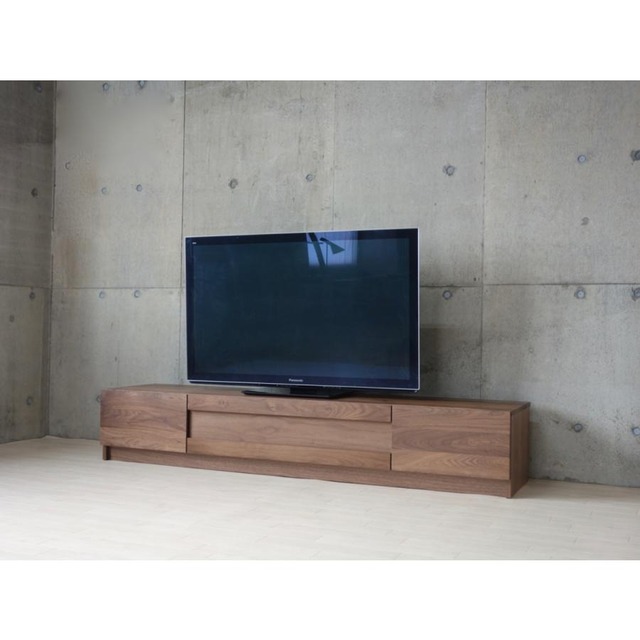 テレビボード 幅240 無垢 北欧 テレビ台 TV台 TVボード ローテレビボード ローボード ロータイプ 無垢材 天然木 高級 国産 日本製 ウォールナット無垢材 高さ35