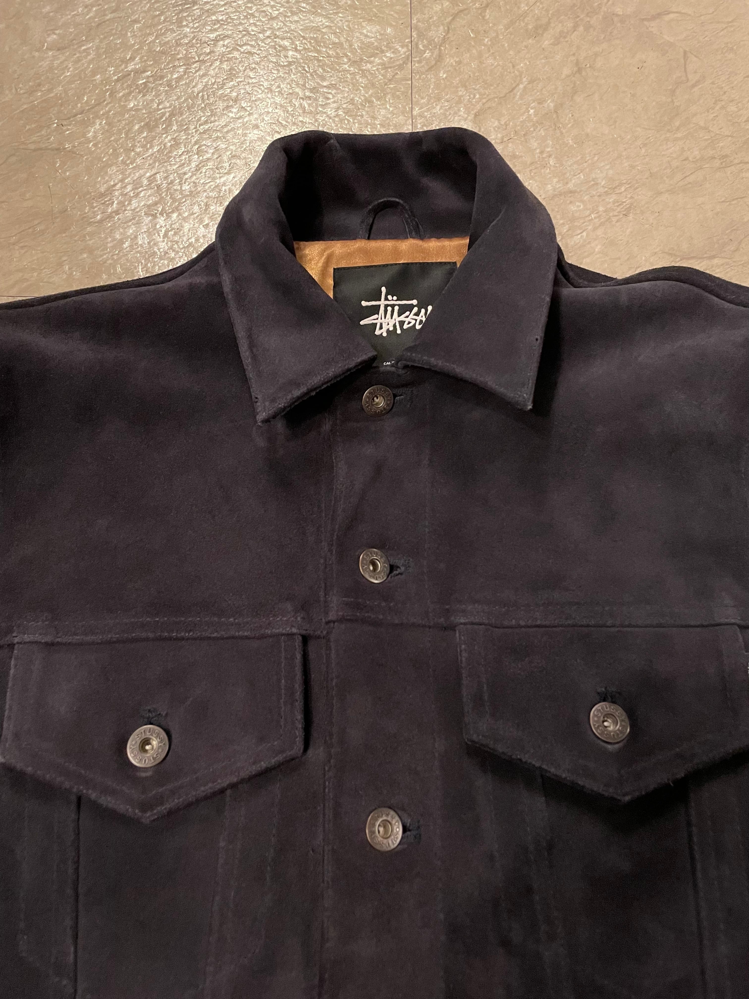 STUSSY Lux Suede Trucker Jacket スエード　S