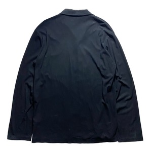 YOHJI YAMAMOTO POUR HOMME black open collar shirt