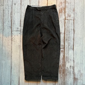 -St michael- deadstock 2tuck wide corduroy pants