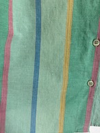 1990’s EURO Pastel Stripe Short Sleeve Shirt／46