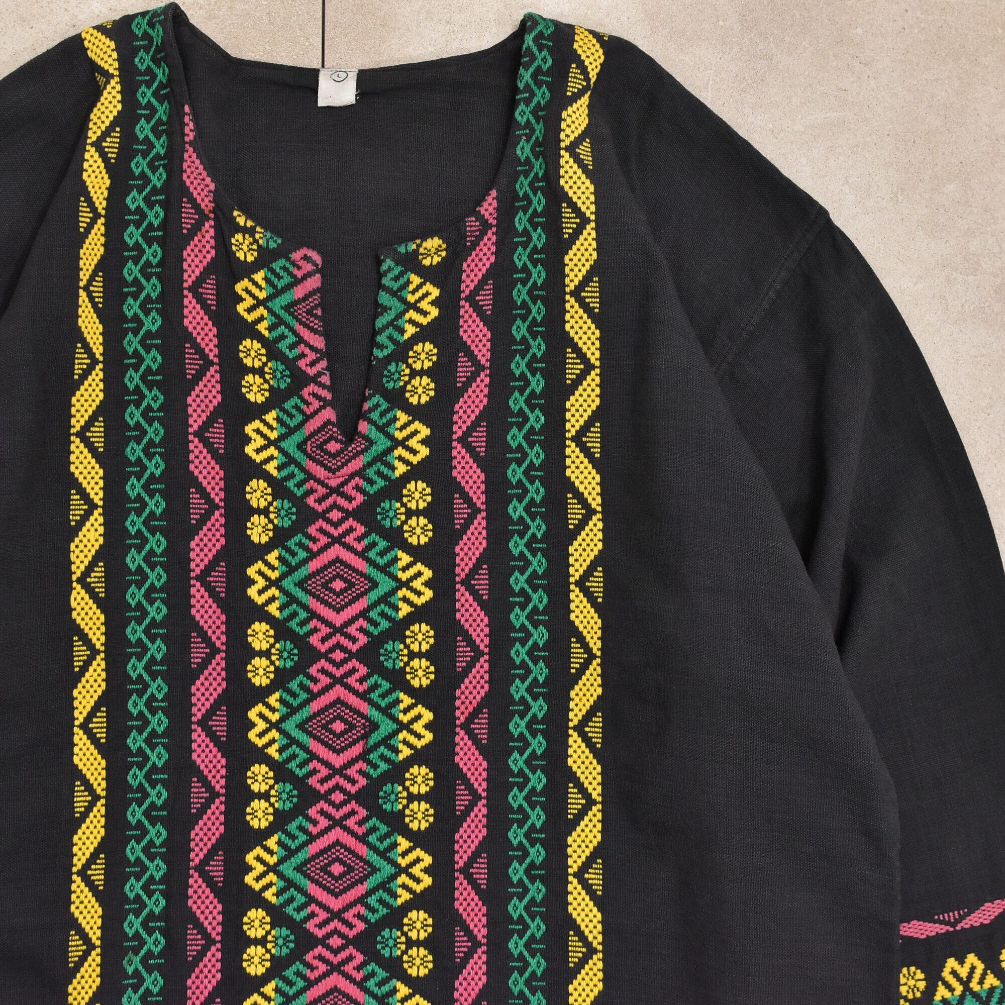 80～90s Vtg Guatemala pullover shirt