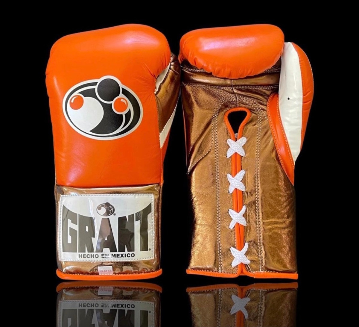 GRANTグラントパンチャーグローブ オレンジ/メタリックブロンズ/ホワイト ボクシング格闘技専門店 OLDROOKIE