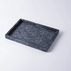 トレイ 小物収納 スクエア トレー  コスメ 化粧品 小物 スキンケア バスルーム リビング 大理石 黒 ブラック おしゃれ 北欧