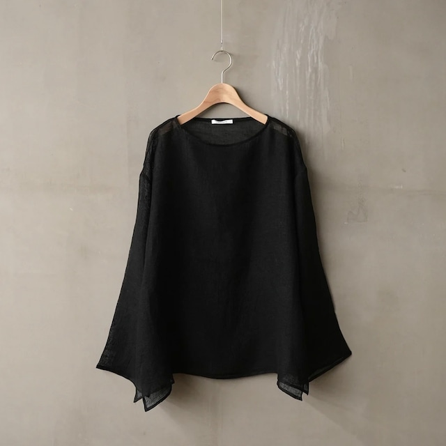 【MANON】 KARAMI LINEN MESH TEE (2色展開) / MNN-SH-221