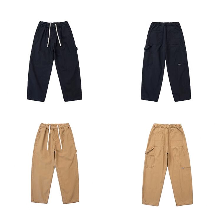 ★HERRINGBONE TWILL BASIC VELVET STRAIGHT PANTS　A0882