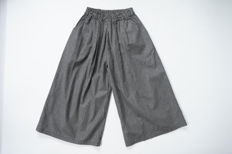 定番】ヒッコリーストライプガウチョパンツ | sloe