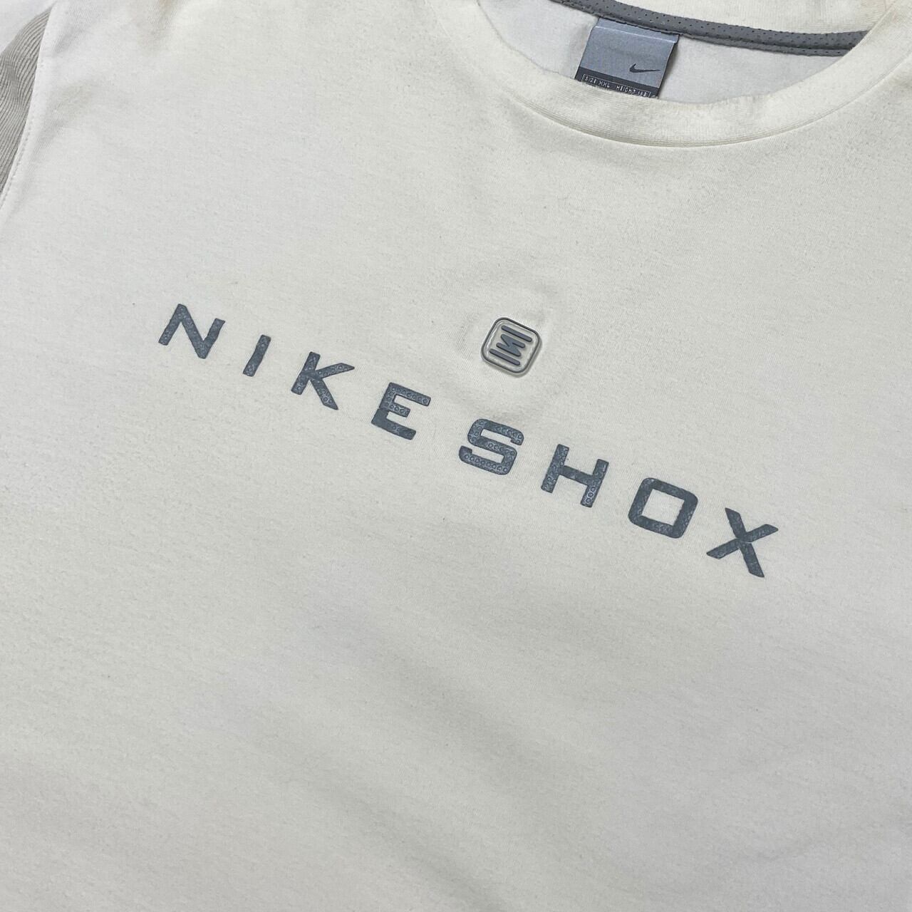 90年代 NIKE SHOX ナイキ スウォッシュ Tシャツ メンズ2XL 古着 90s