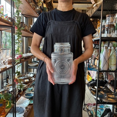 DULTON GLASS JAR MARGARET L　ダルトン　ガラスジャー　マーガレット　L　2500ml　グラスジャー　キャニスター　保存容器　ガラス容器　密閉