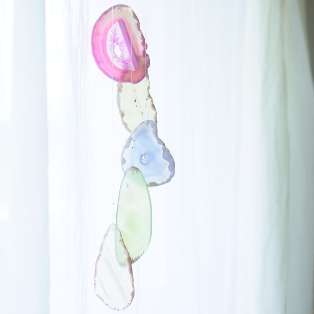 Spring Garden 10 - アゲートヒーリングチャイム / Agate Sun Catcher Wind Chime 917