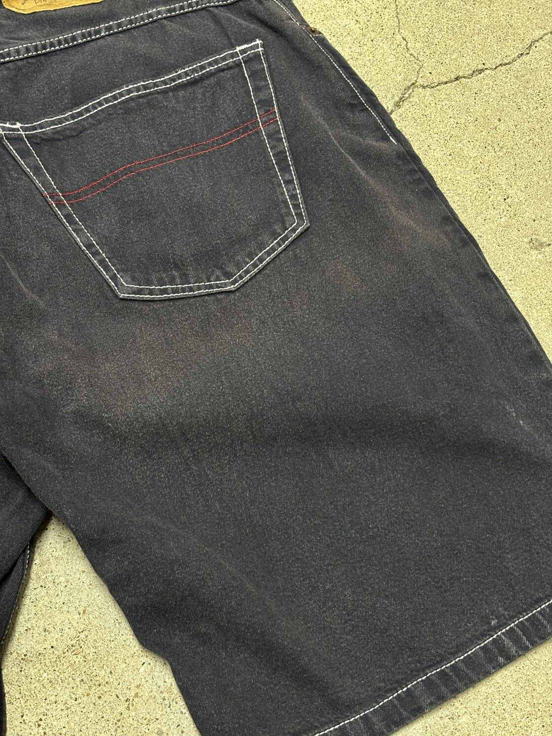 80s OLD STUSSY/Denim Shorts/USA製/黒タグ/W34/BIG OL JEANS/デニム 