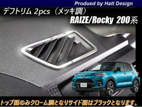 トヨタ RAIZE ライズ 2019年11～ 200系専用 デフトリム 2pcs4560444183241
