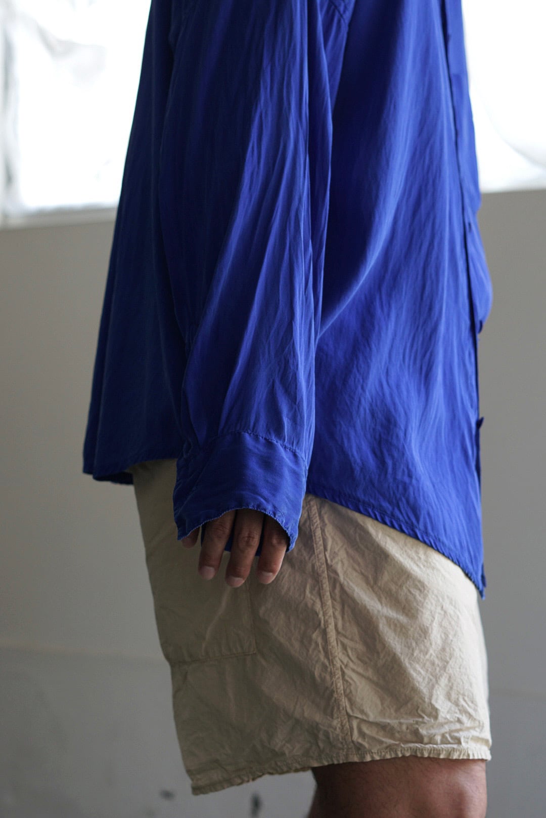 CHEZ VIDALENC - SILK SHIRT AXL / HYDRANGEA | Brownie