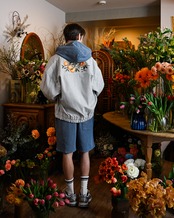 【#Re:room】FLOWER ICON WASHED PARKA［REC879］