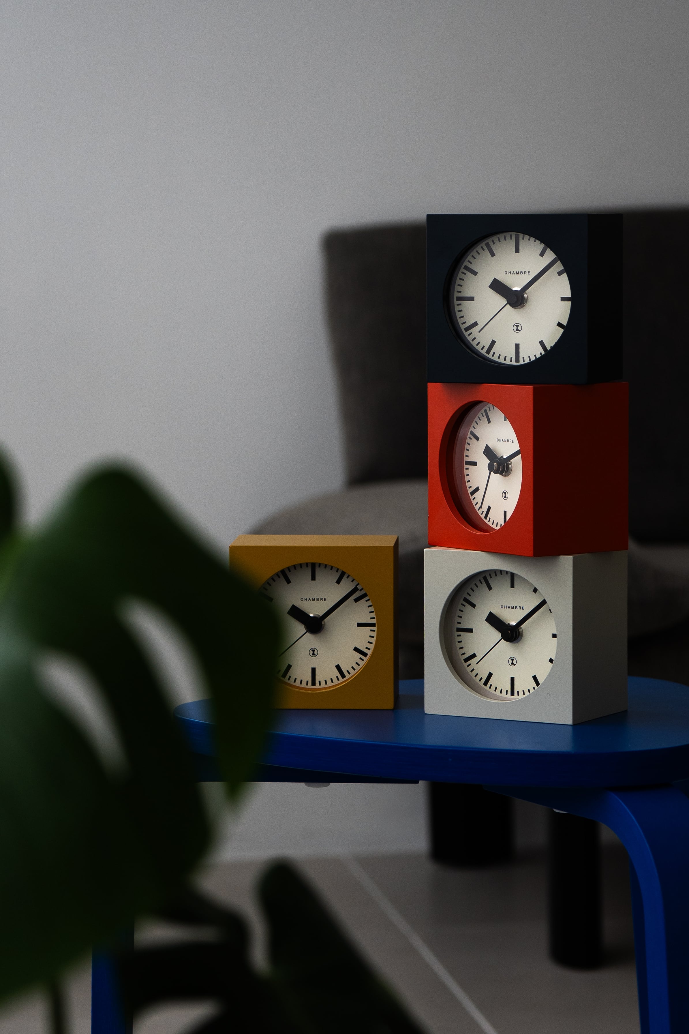 BLOCK DESK CLOCK IVORY | シャンブル【CHAMBRE】byインターゼロ