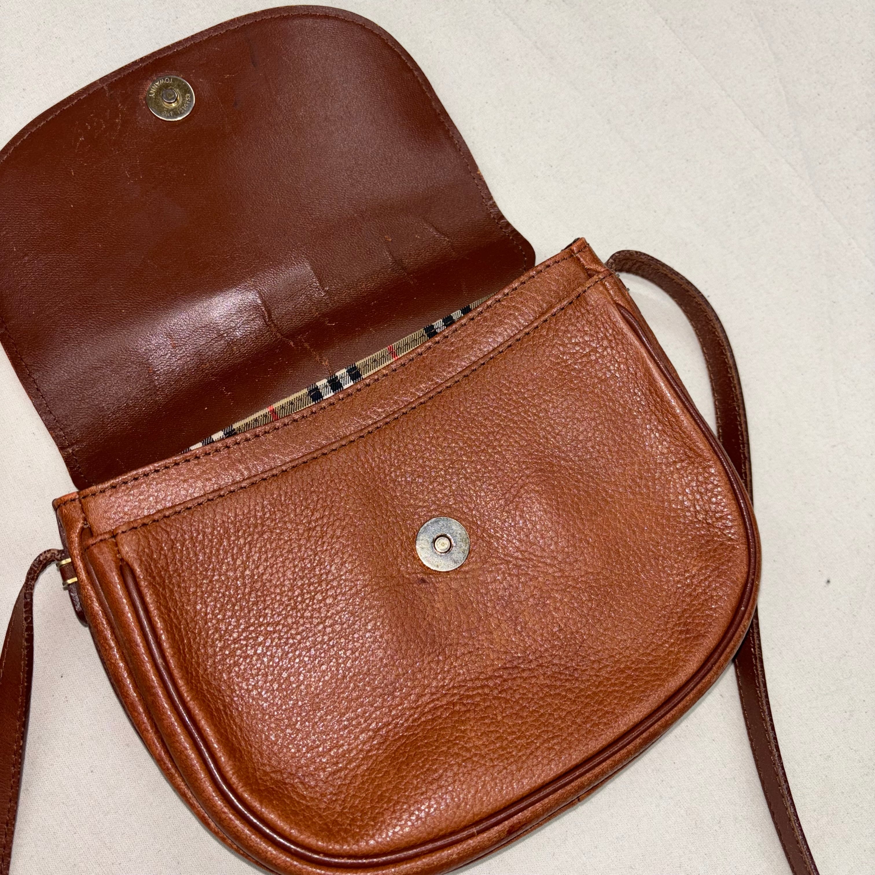 90s burberrys shoulder bag バーバリー 茶 ショルダーバッグ
