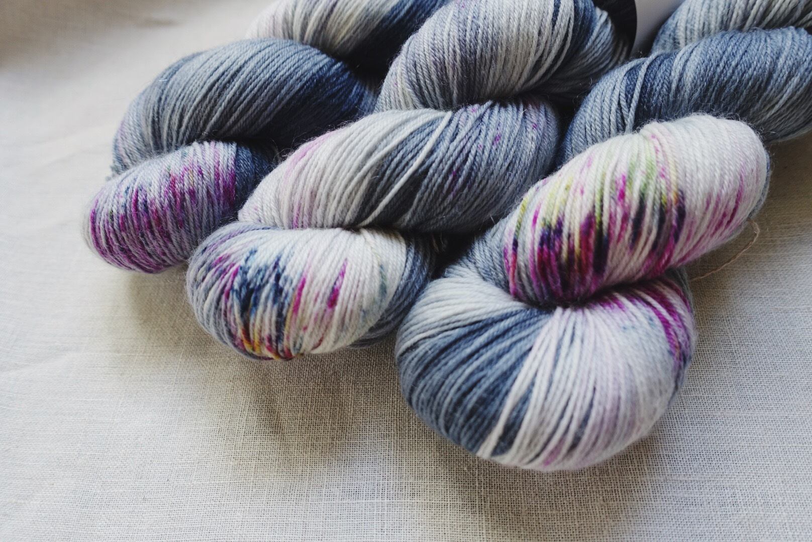 手染め毛糸]Premium Mohair Sock_冬の海 | 手染め毛糸のYaoskep Yarn