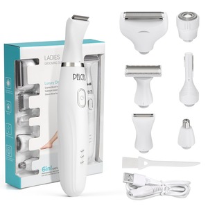 【特価処分】PELCAS 1台6役除毛器 VIO専用シェーバー 防水 ドライ剃り レディースシェーバー vio電気 女性 2025新型 鼻毛カッター 眉毛 多機能 ムダ毛処理 顔 脇 腕 すね毛 ビキニライン 水洗い可能 USB充電式 日本語説明書付き