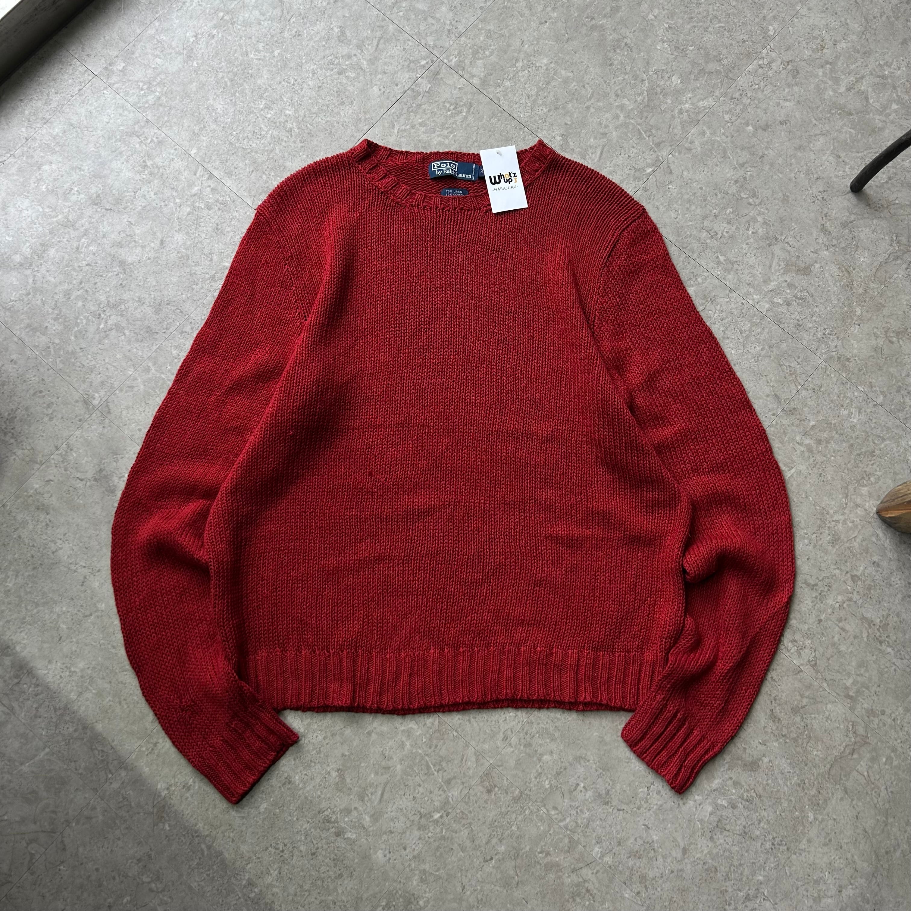 Polo Ralph Lauren "ポニー無" linen knit【仙台店】