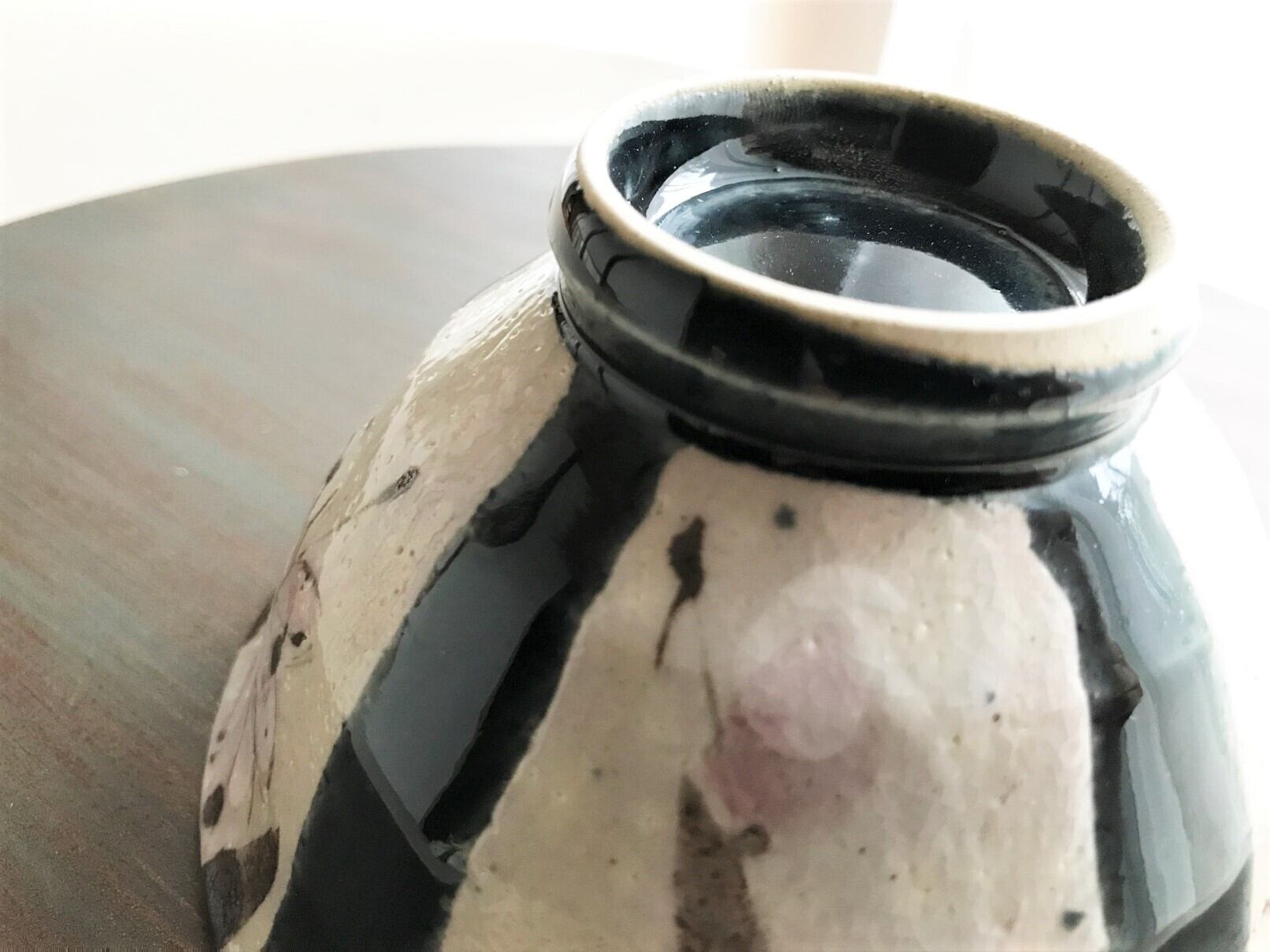 まほろば 藍枝垂れ花 飯碗