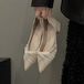 ポインテッド ローヒールパンプス【DOL036】