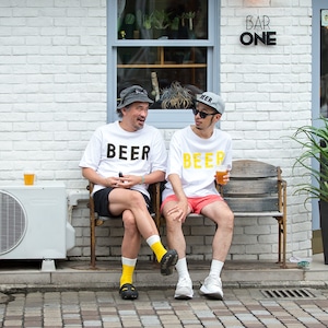 BEER アップリケロゴT グリーン