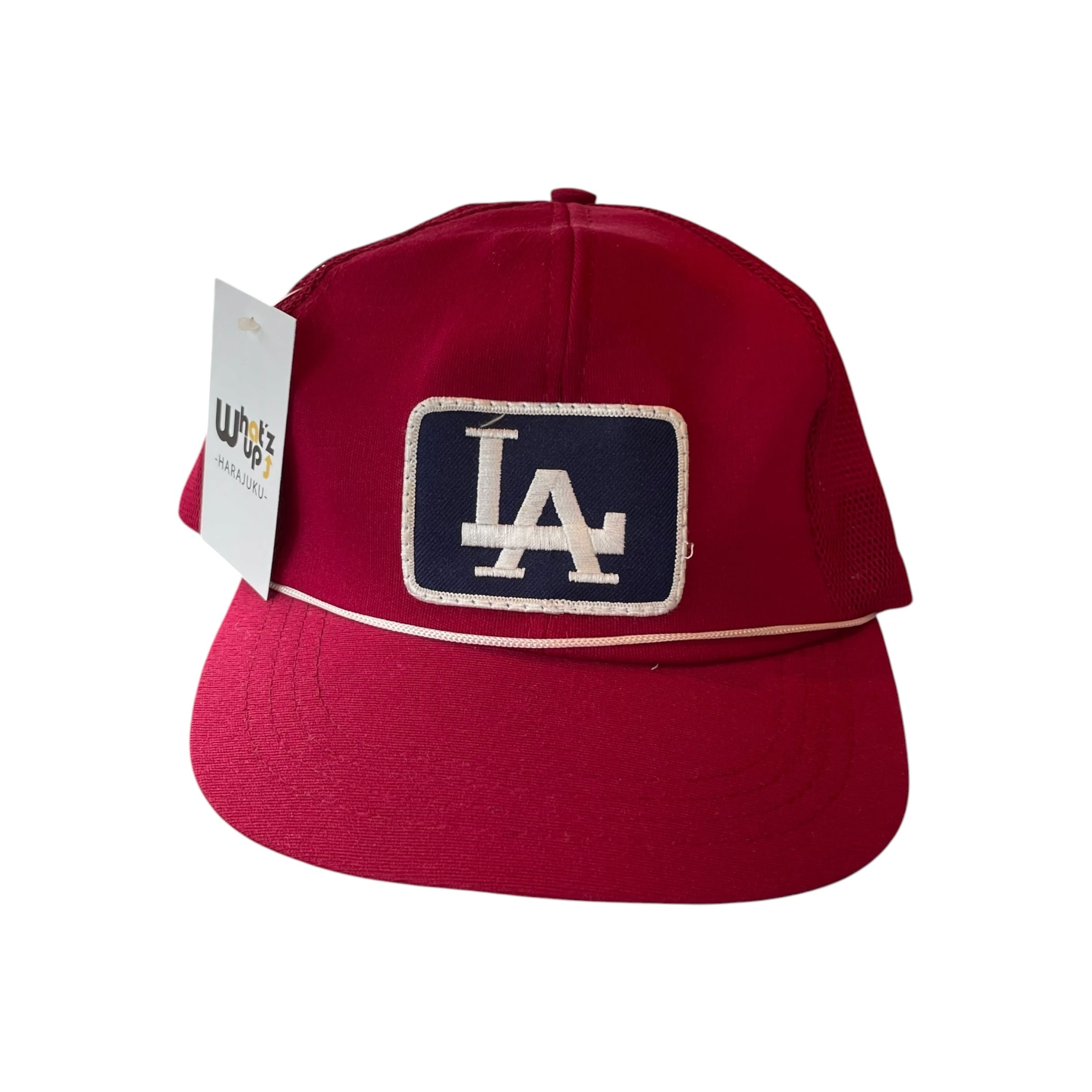1980s Los Angels Doddgers Mesh Cag "light Burgundy"