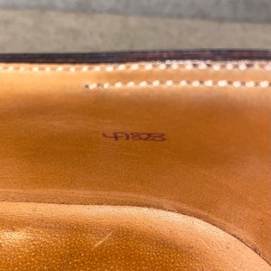 HERMES straight-tip leather shoes