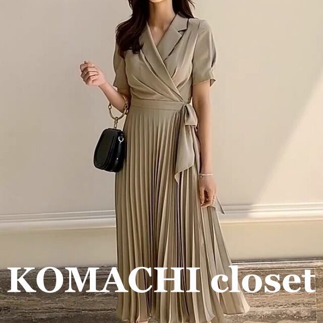 【送料無料】 ワンピース クロスボーダー ドレス 韓国 レディース 大人スタイル ハイウエスト プリーツスカート シフォン ミディ丈 ソリッドカラー 半袖 夏 春 秋 Vネック オフィス オルチャン 美ウエスト 美シルエット レースアップ OL セレモニースーツ フォーマルワンピース ママ 20代 30代 40代 結婚式ドレス 卒業式 入園式 通勤着 きれいめ 襟付き リボン 女子会 デート 参戦服 カシュクール 着痩せ 高級感 高見え スタイルアップ トレンド インスタ映え 大人可愛い