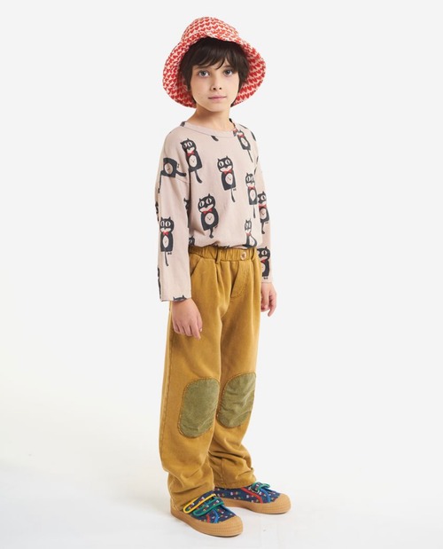 「BOBO CHOSES」Cat O'Clock all over long sleeve T-shirt