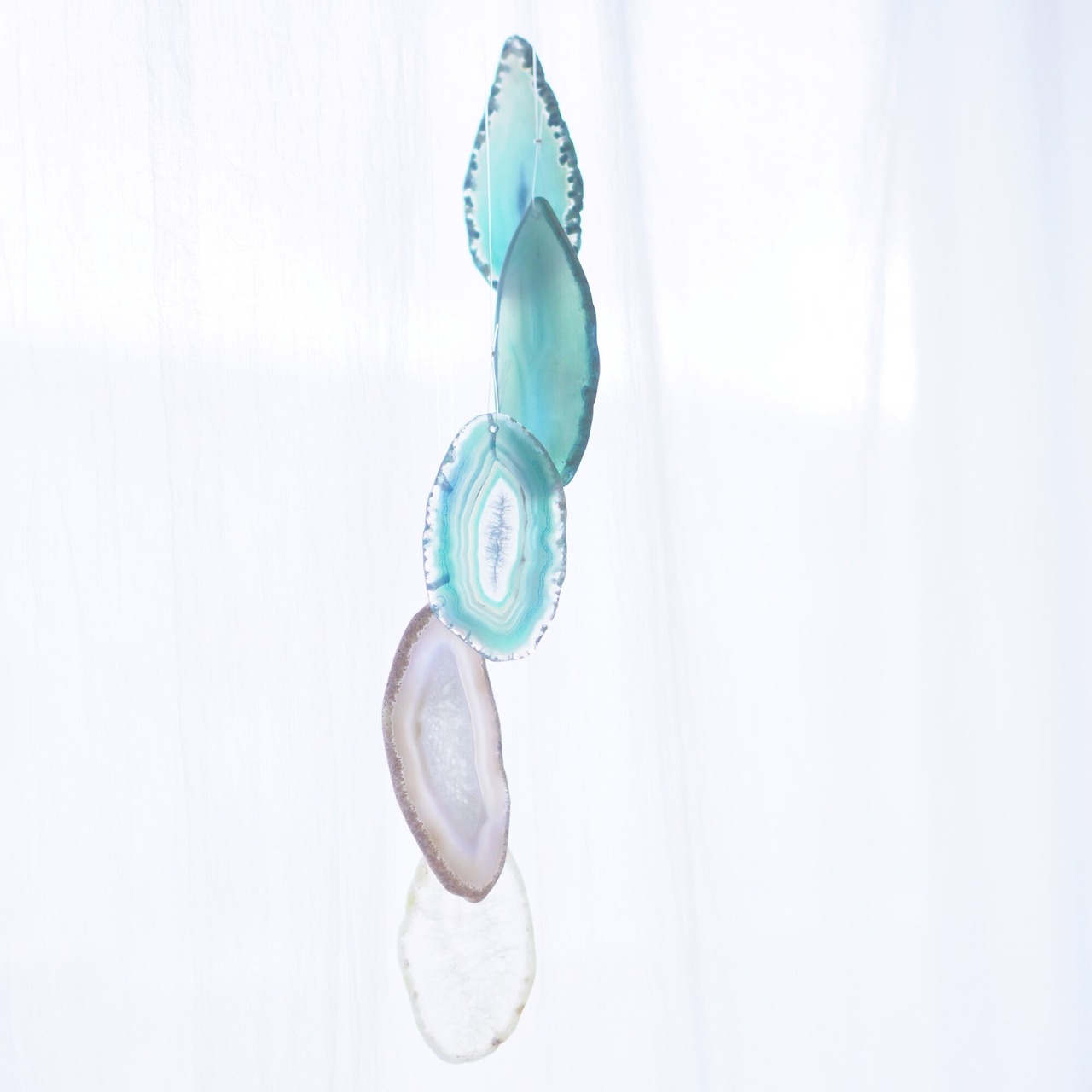 Caspian Sea 02 - アゲートヒーリングチャイム / Agate Sun Catcher Wind Chime 151