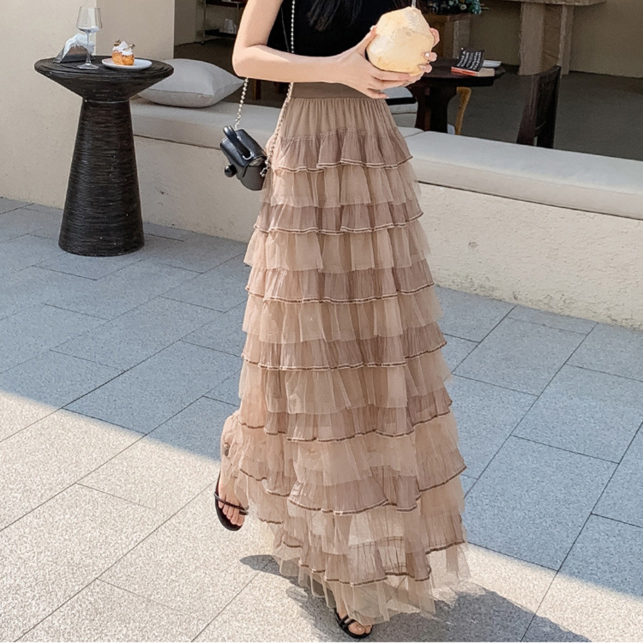 フリル ティアード スカート 10225