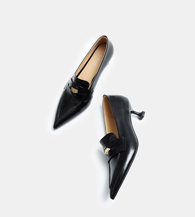 pointed toe leather loafer 【202320164】
