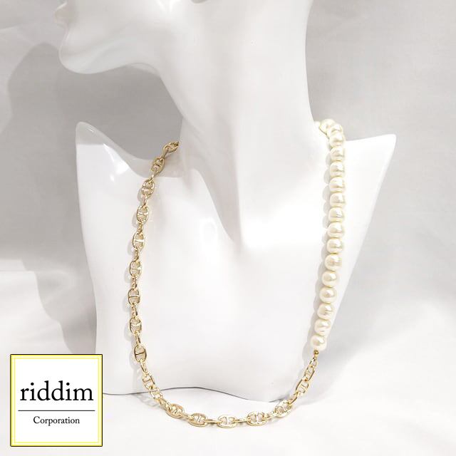 パール　ネックレス　アシンメトリー アシンメトリーパールネックレス | cherir.hs