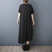 チュール切替 アシメトリー ワンピース 30203