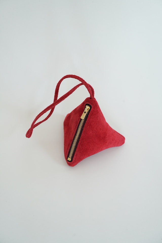 三角ポーチ（赤）