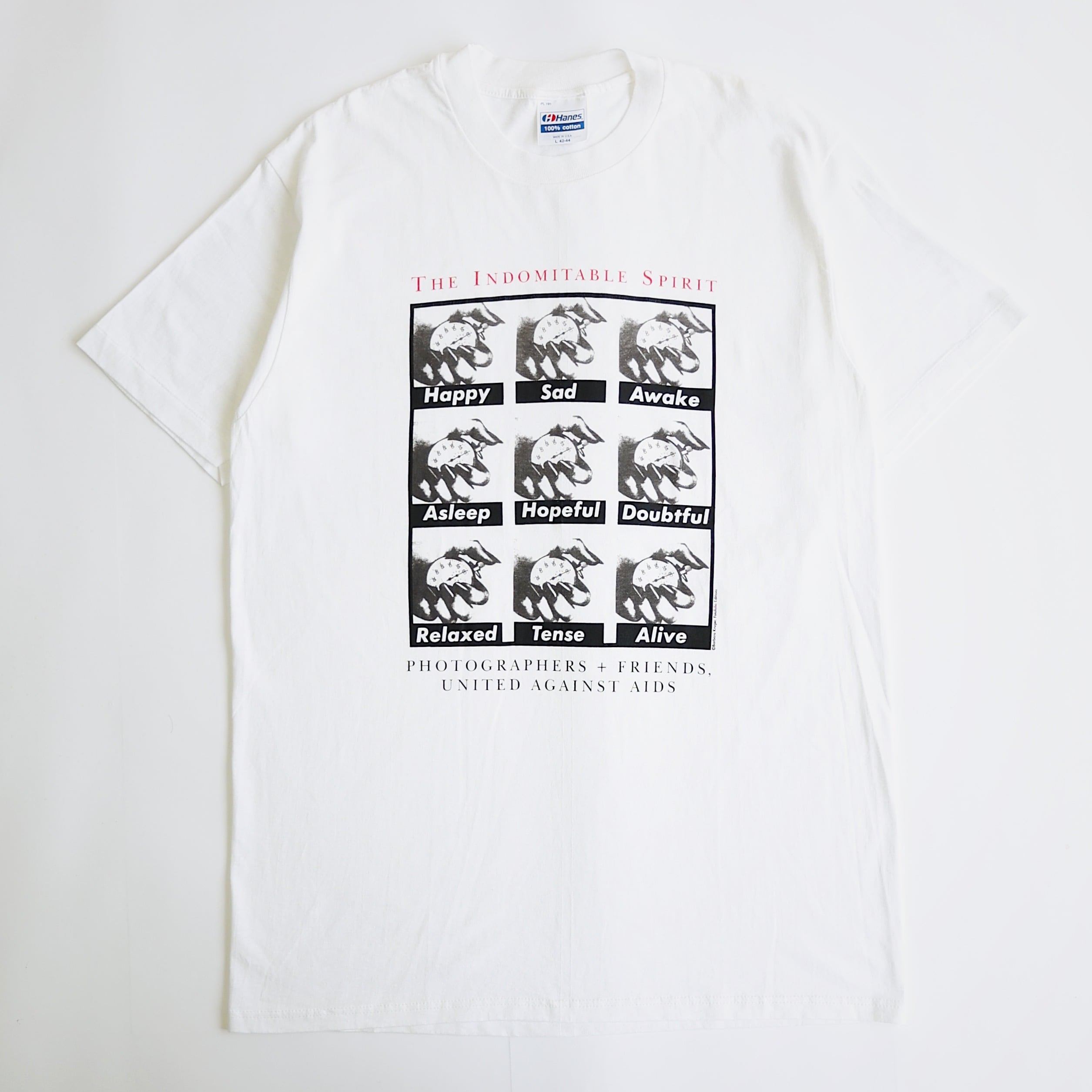 DEAD STOCK BARBARA KRUGER THE INDOMITABLE SPIRIT ART TSHIRT